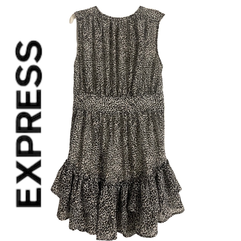 Express tiered mini dress size small
